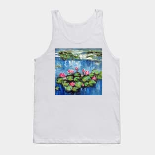 Pink Water Lilies in a Pond Tank Top